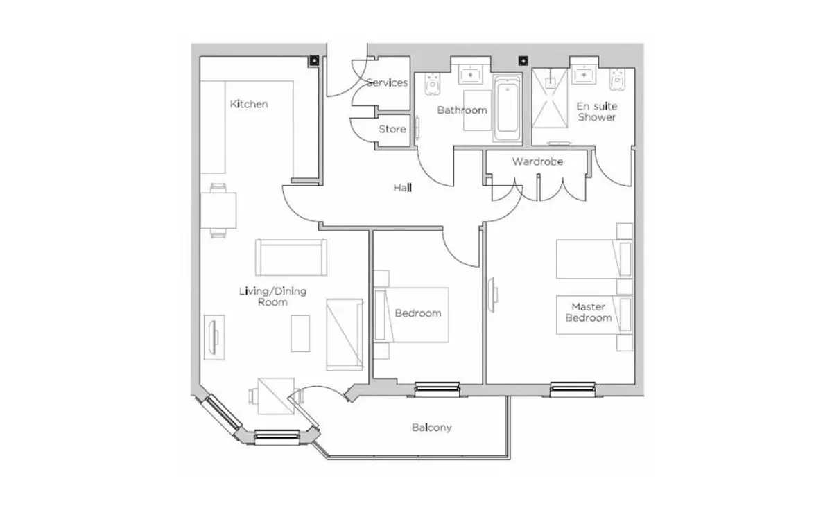 Audley Cooper's Hill-Flat Plans Image#b51d8