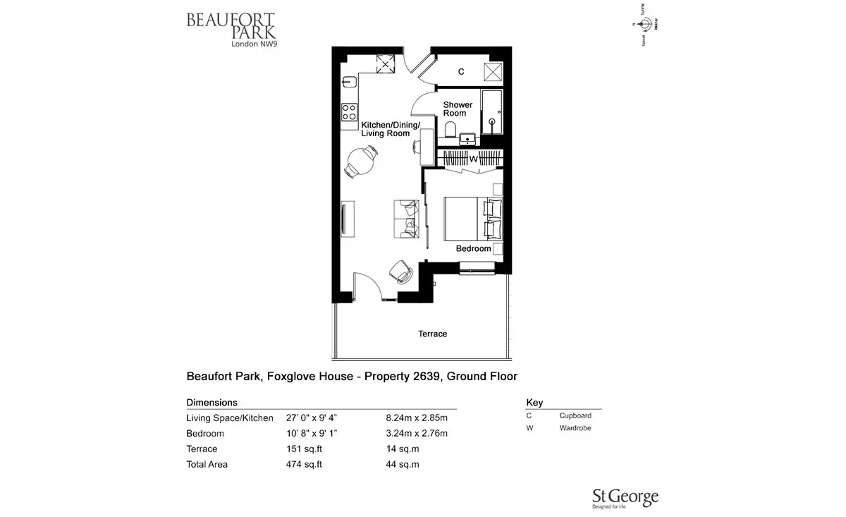 Beaufort Park-Flat Plans Image#aaedb