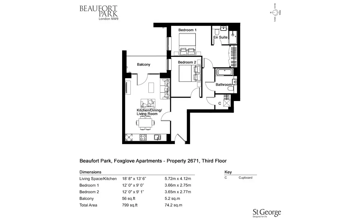 Beaufort Park-Flat Plans Image#fa15d