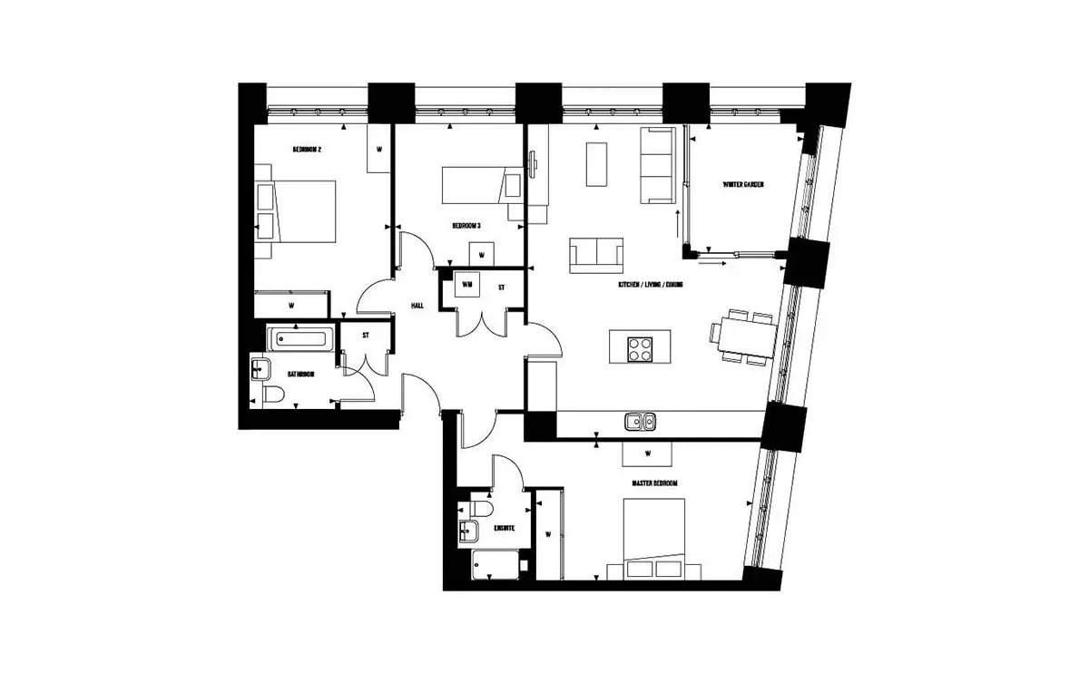 Blackwall Reach-Flat Plans Image#d08a4