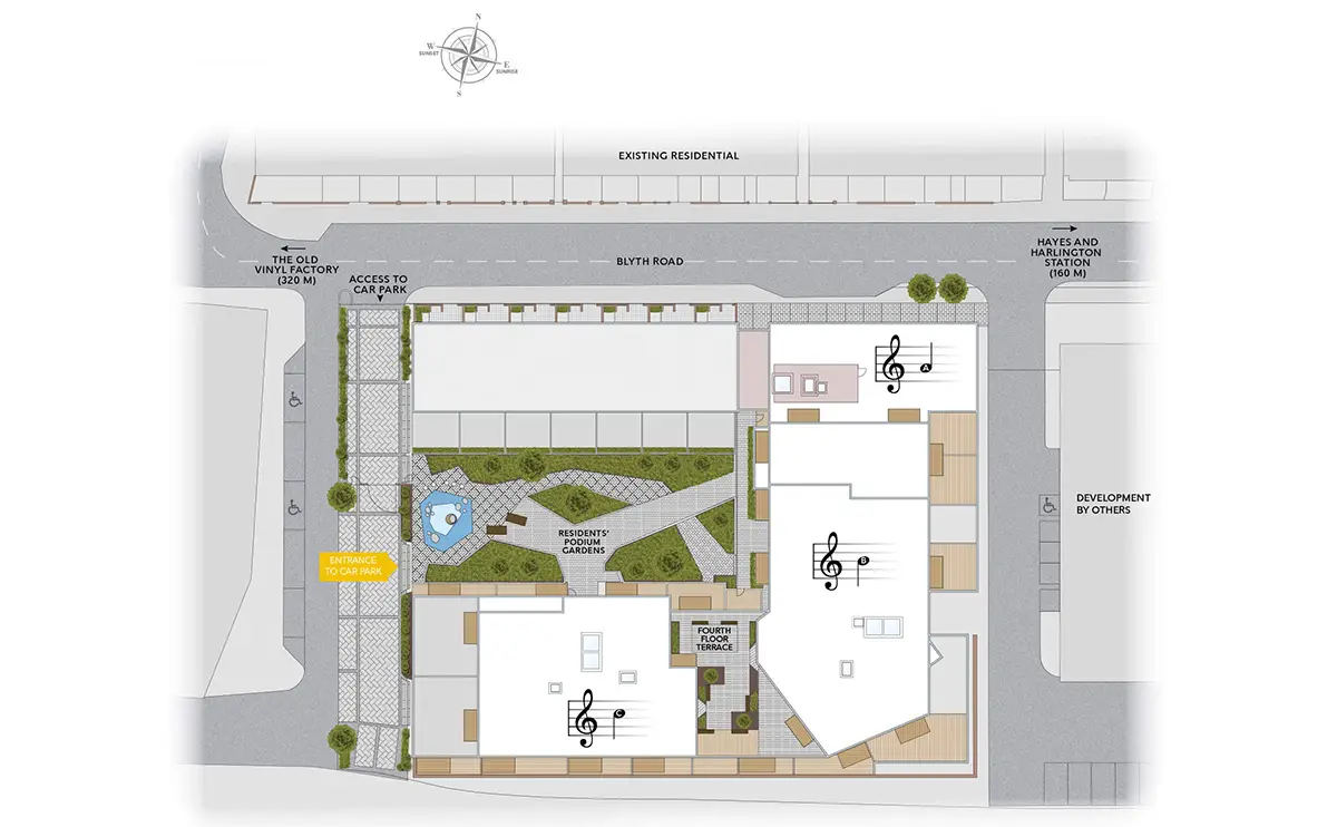 Bluenote Apartments-Site Plans Image#547c1