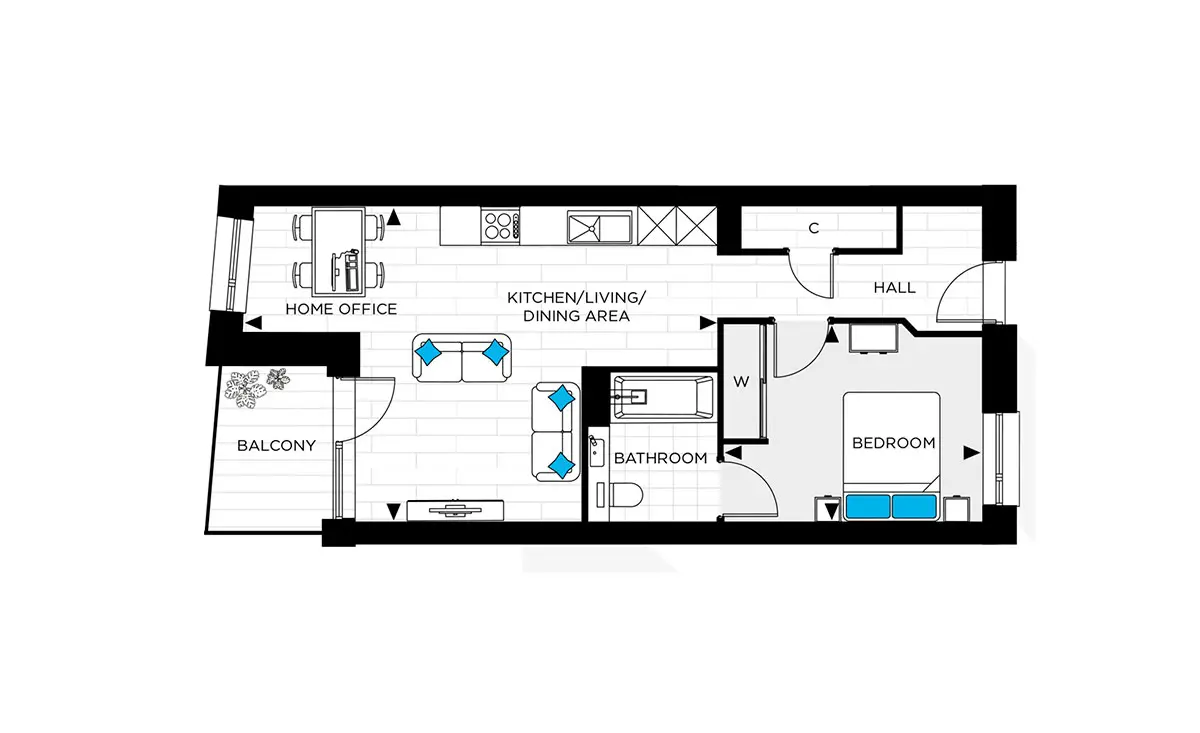 Caxton Square-Flat Plans Image#252dd