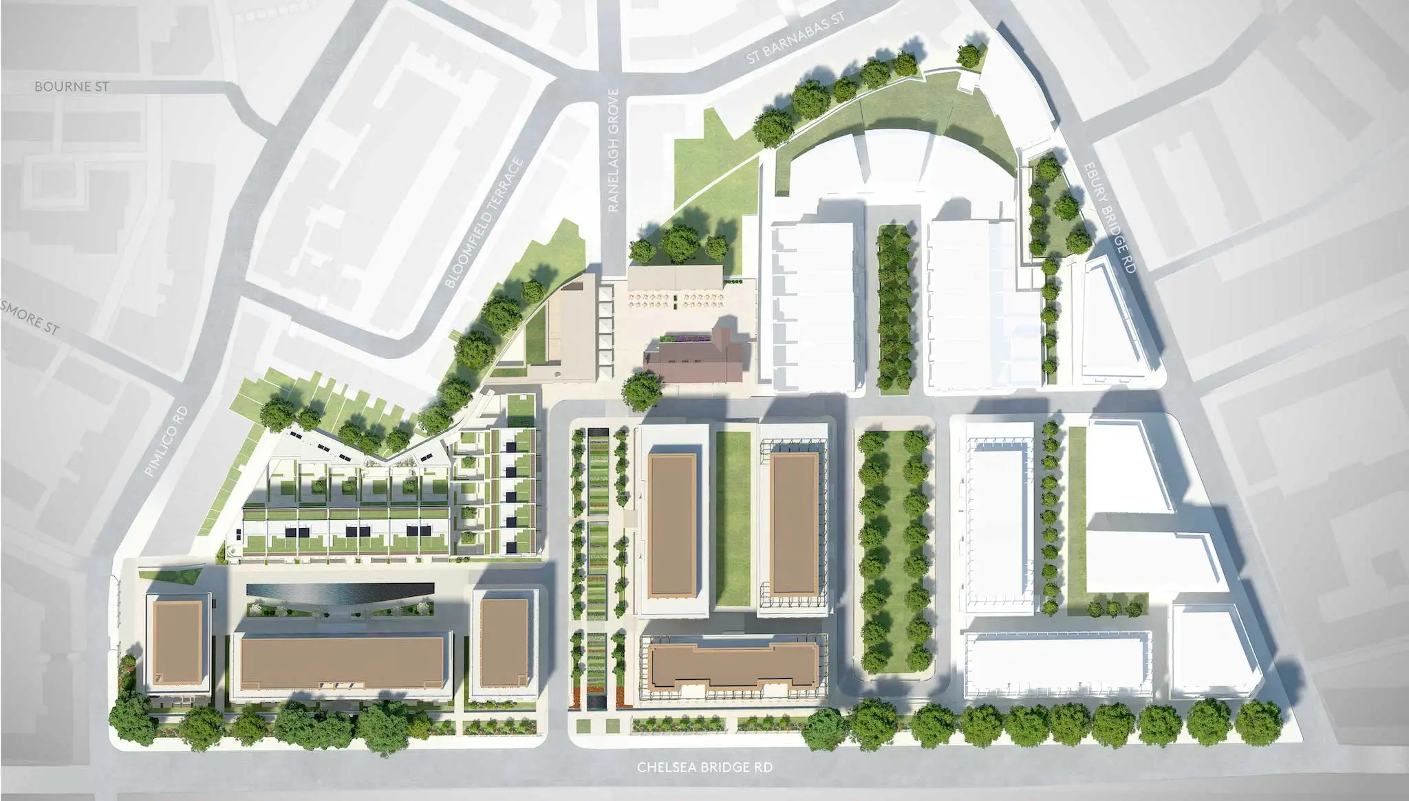 Chelsea Barracks-Site Plans Image#b1f82