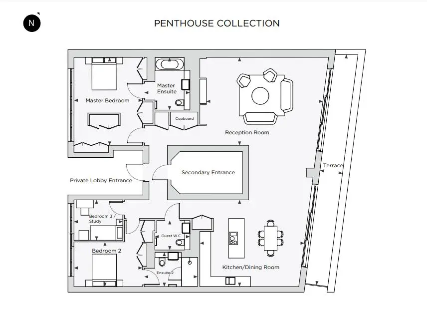 Chimes Penthouse-Flat Plans Image#e9e2a