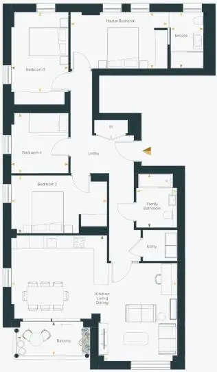 Clapham Quarter-Flat Plans Image#3feb2