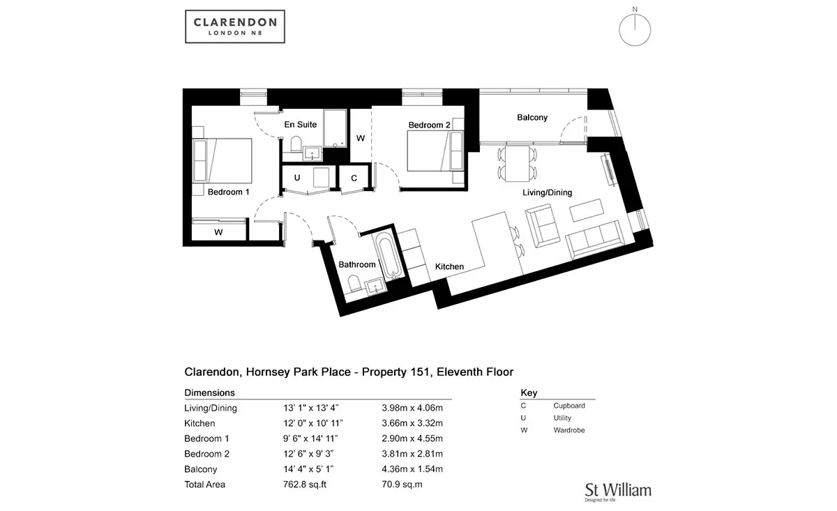 Clarendon-Flat Plans Image#73979