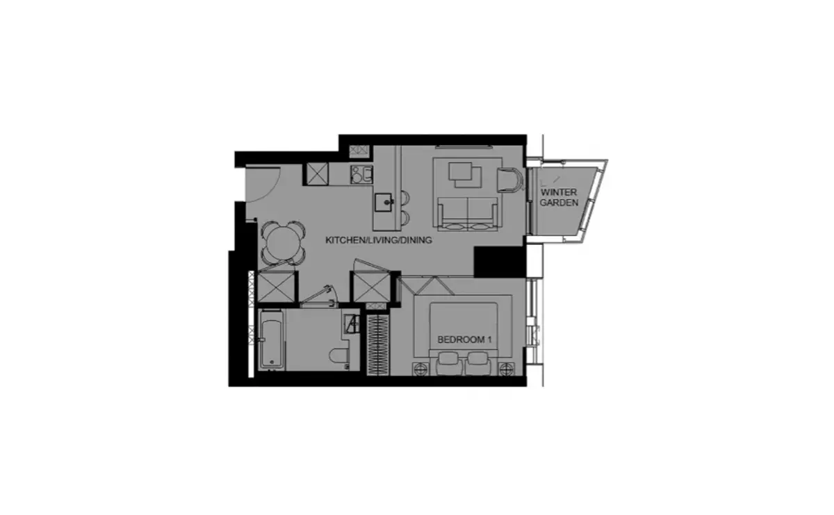 DAMAC Tower-Flat Plans Image#2de7a