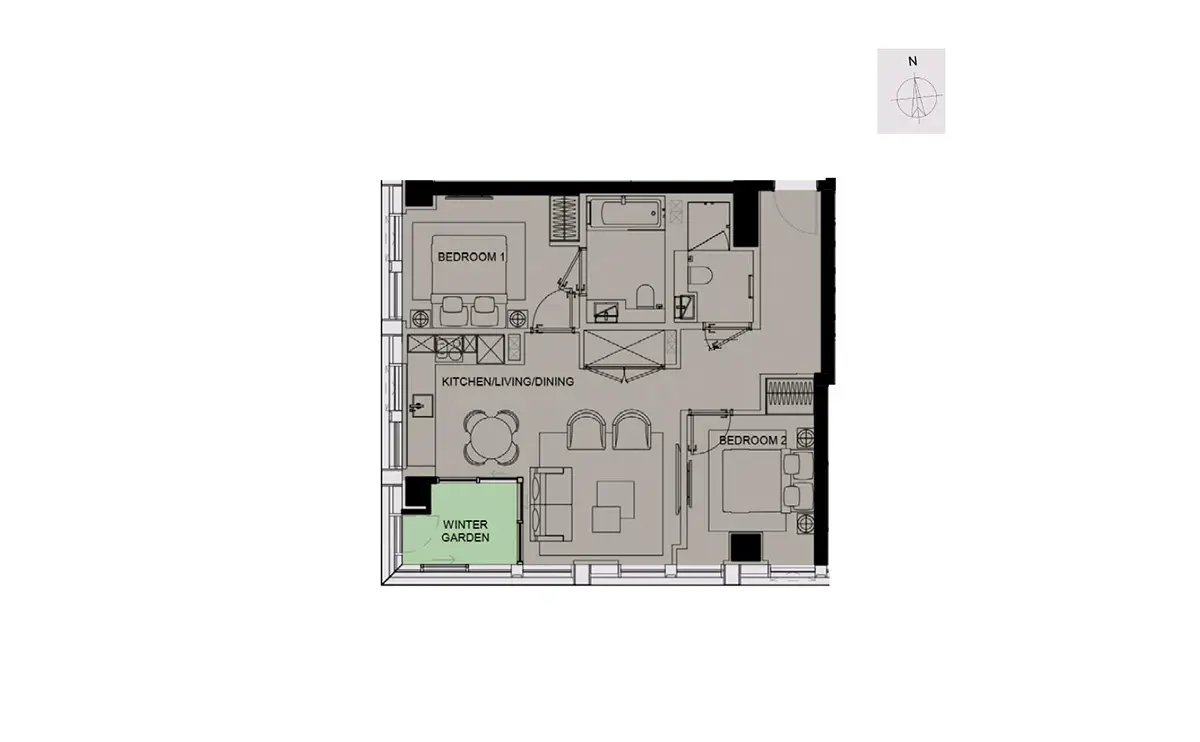 DAMAC Tower-Flat Plans Image#23362