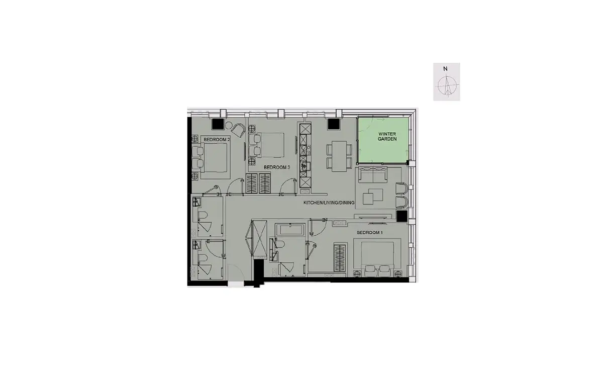 DAMAC Tower-Flat Plans Image#b7733