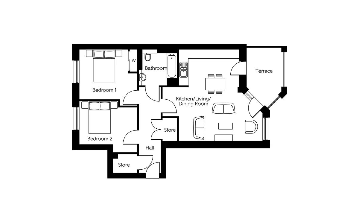 Fielders Quarter-Flat Plans Image#d270a