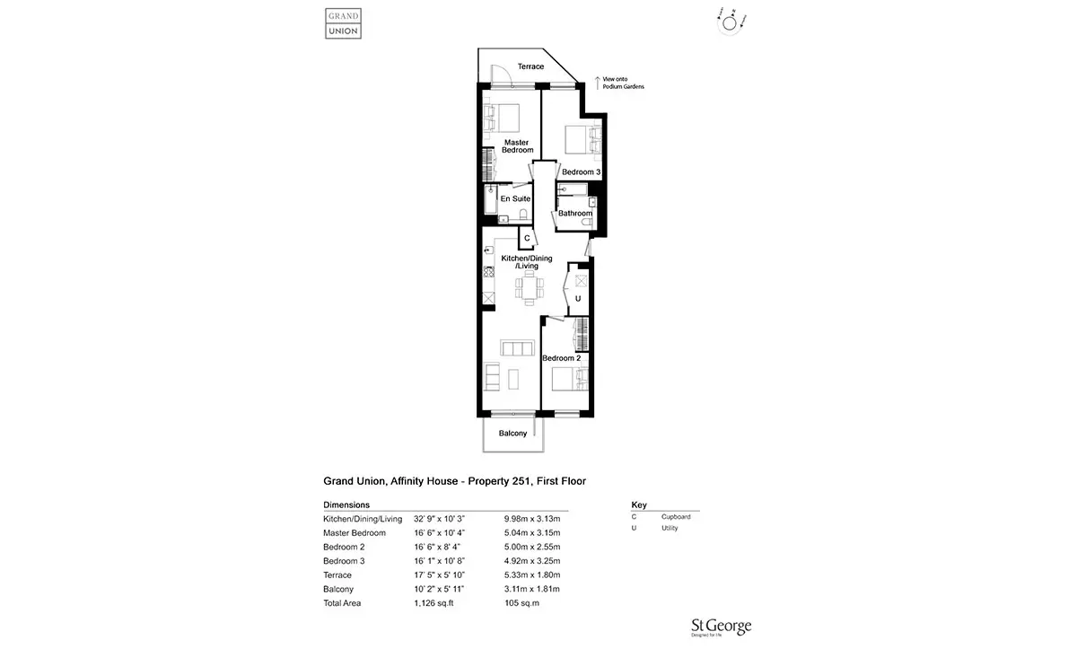 Grand Union-Flat Plans Image#dc9a9