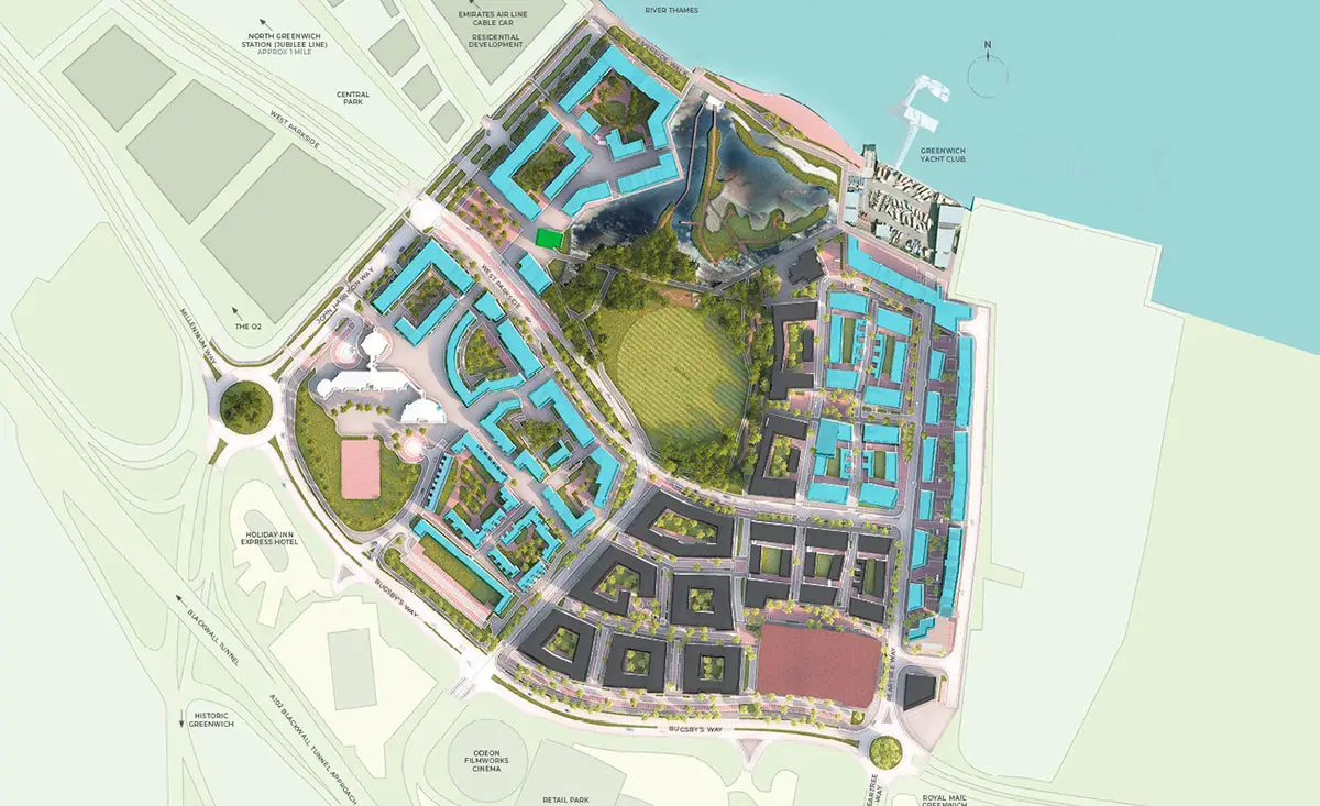 Greenwich Millennium Village-Site Plans Image#f82af