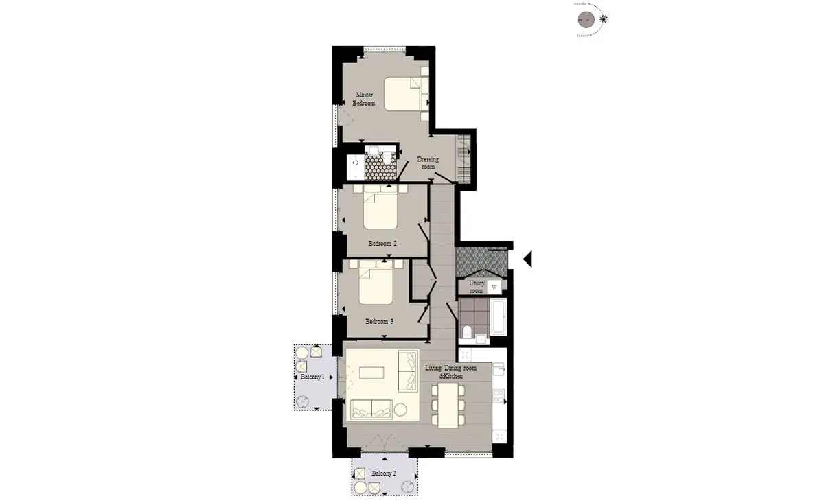 Keybridge-Flat Plans Image#12b55