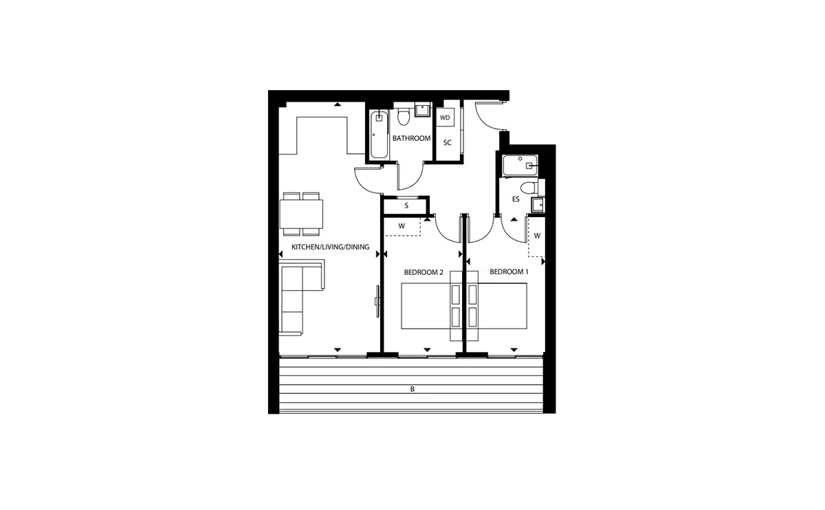 London Square Staines Upon Thames-Flat Plans Image#b3801