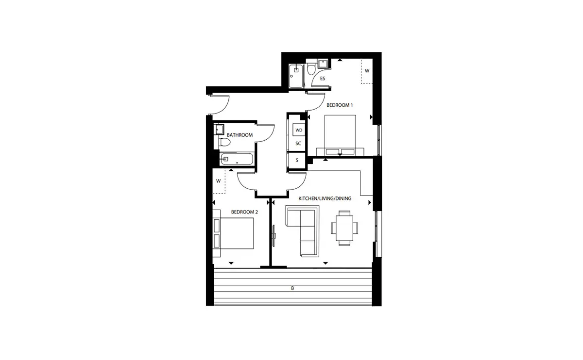 London Square Staines Upon Thames-Flat Plans Image#e7399