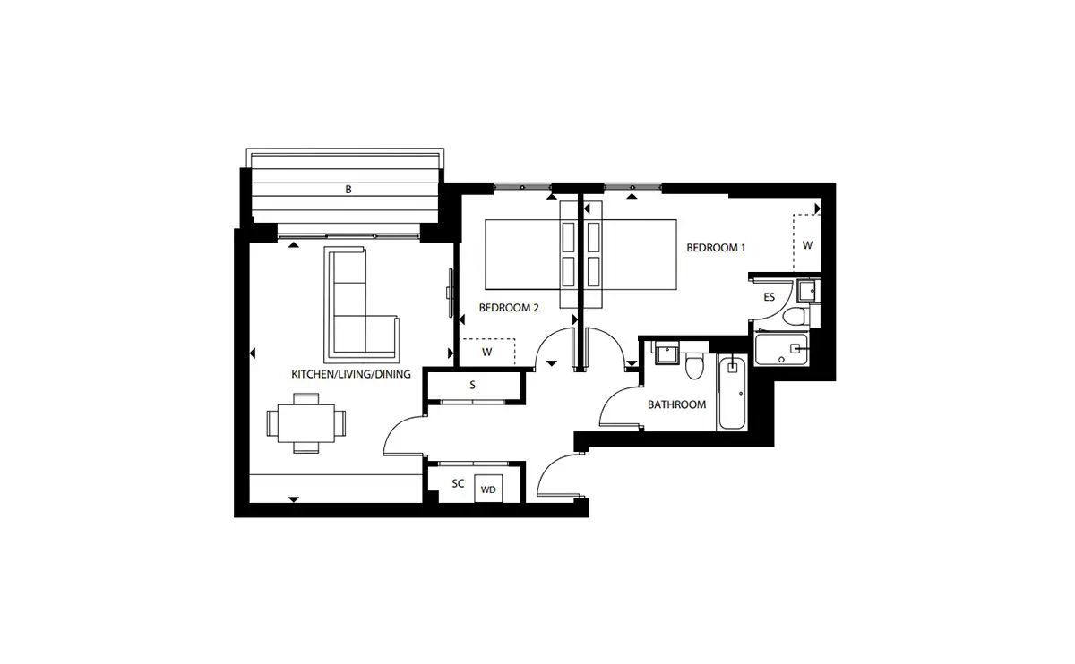 London Square Staines Upon Thames-Flat Plans Image#ac47a