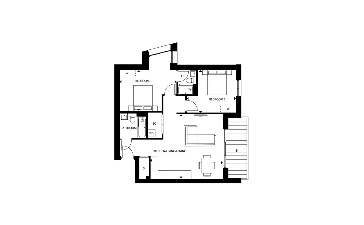 London Square Staines Upon Thames-Flat Plans Image#437bd