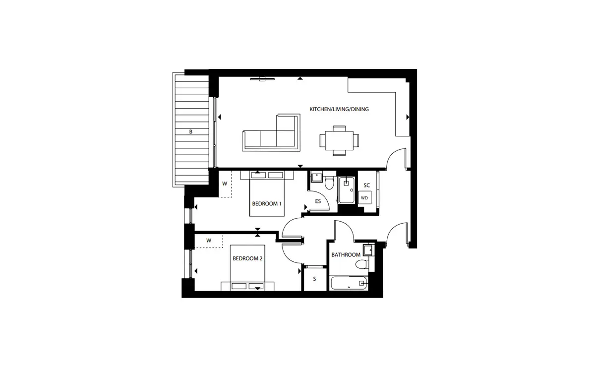 London Square Staines Upon Thames-Flat Plans Image#c7e26