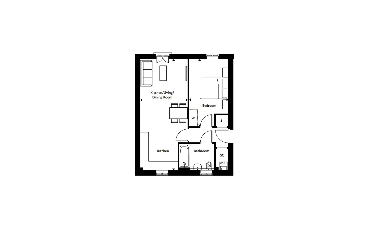 London Square Tadworth Gardens-Flat Plans Image#b96bc