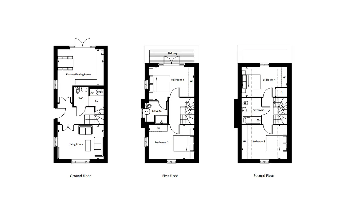 London Square Tadworth Gardens-Flat Plans Image#f9f28