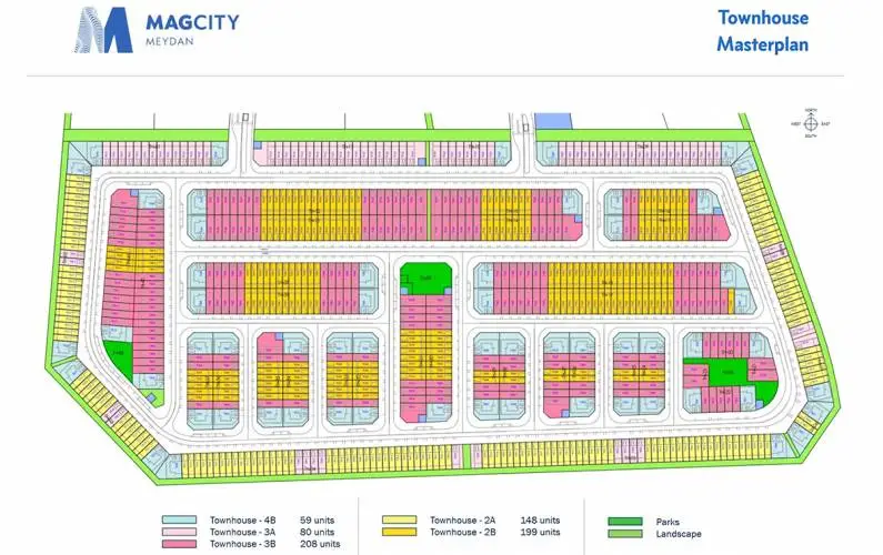 MAG City Central Parks Townhouses-Site Plans Image#d8055