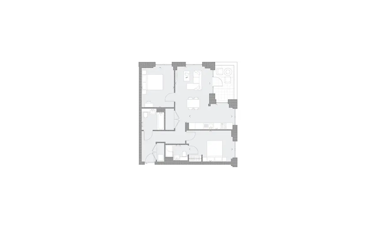 Meridian One-Flat Plans Image#1b44f