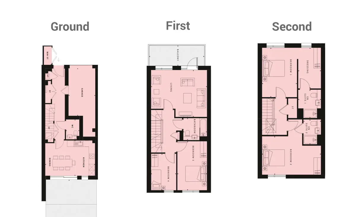 Millbrook Park by Barratt-Flat Plans Image#1e076