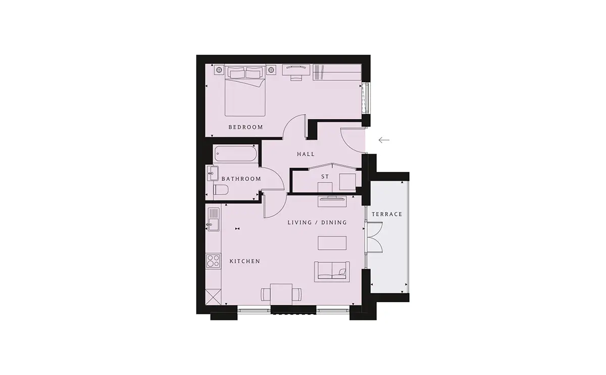 New Mill Quarter-Flat Plans Image#d2b38