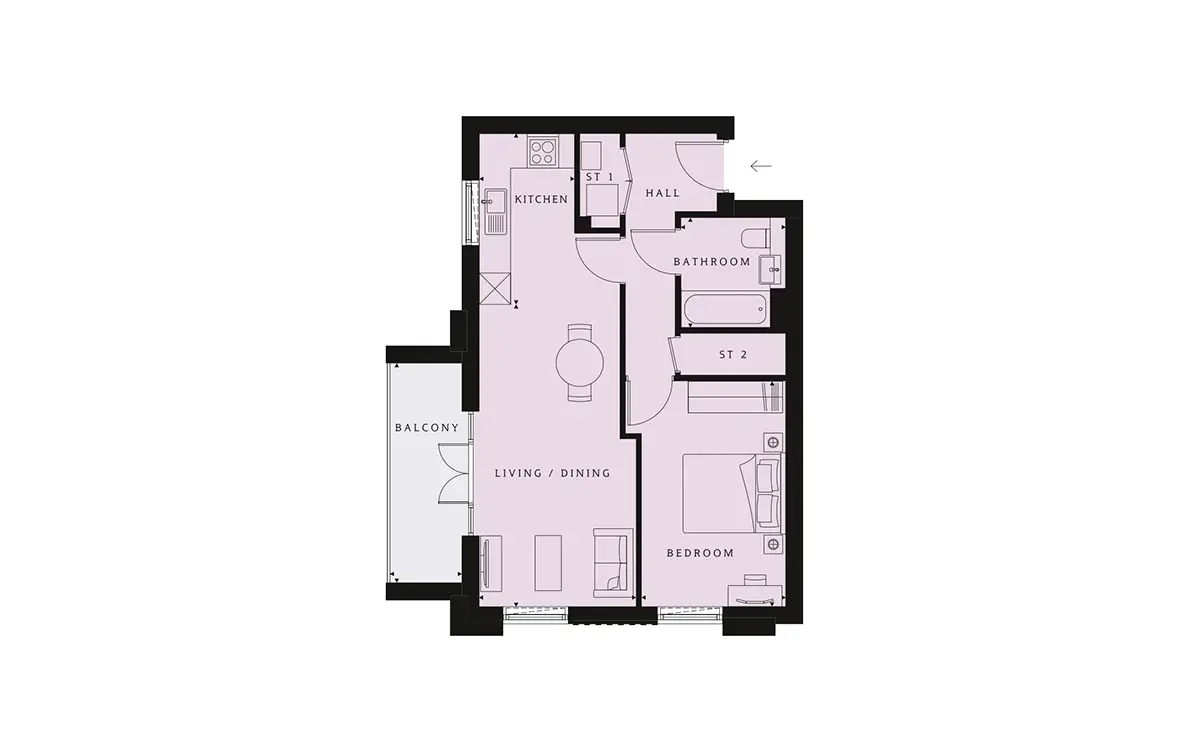 New Mill Quarter-Flat Plans Image#f7fca