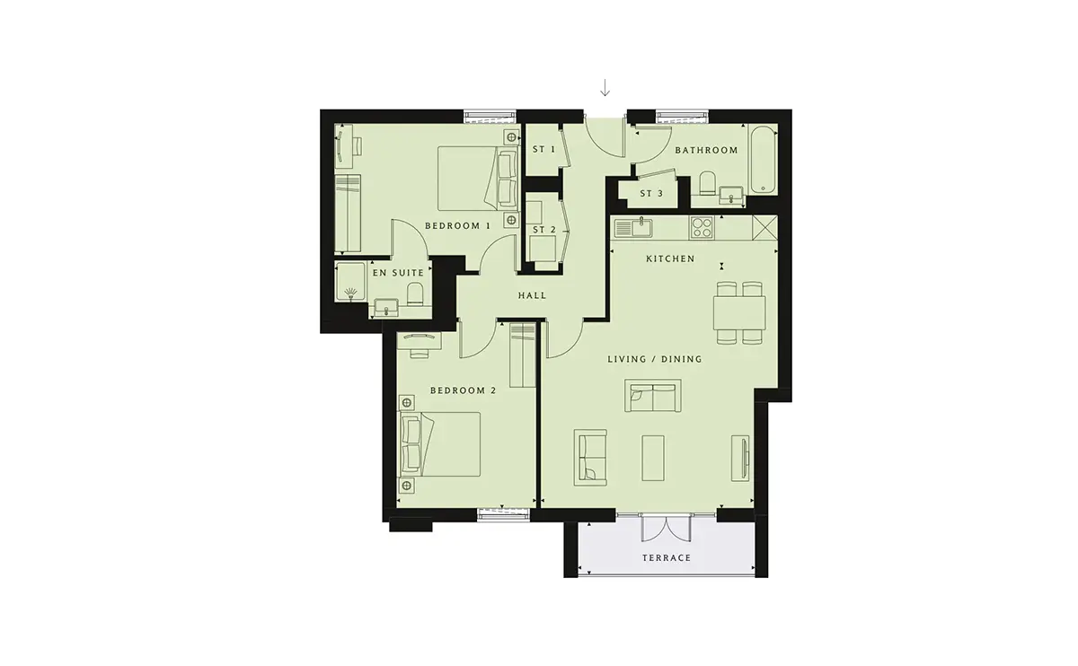 New Mill Quarter-Flat Plans Image#630d2