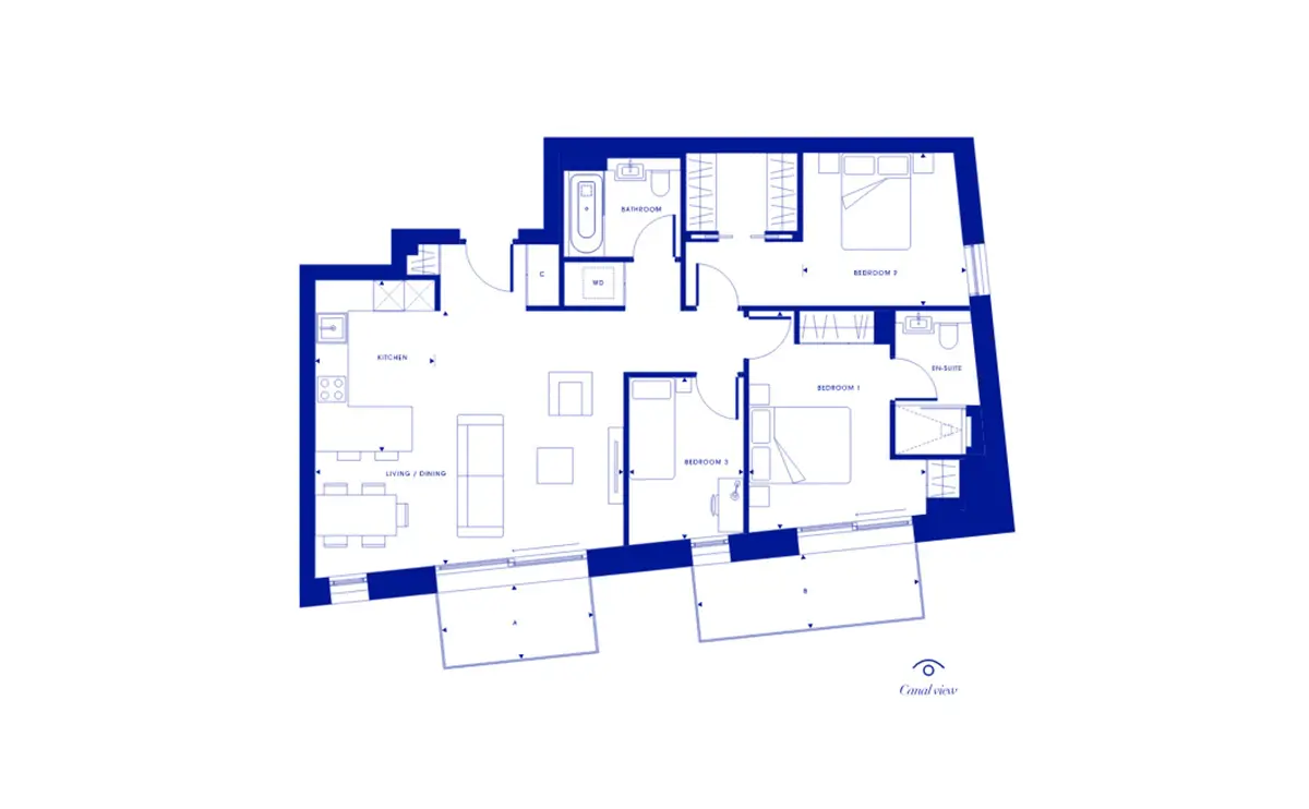 No.3 Canalside Walk-Flat Plans Image#97e72