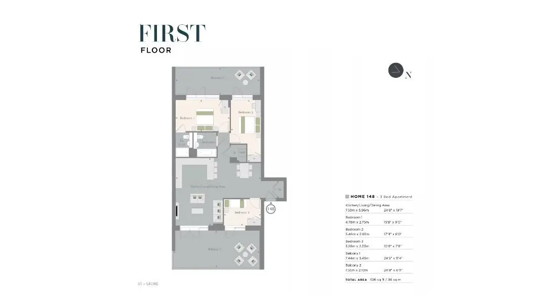 North West Quarter-Flat Plans Image#2228e