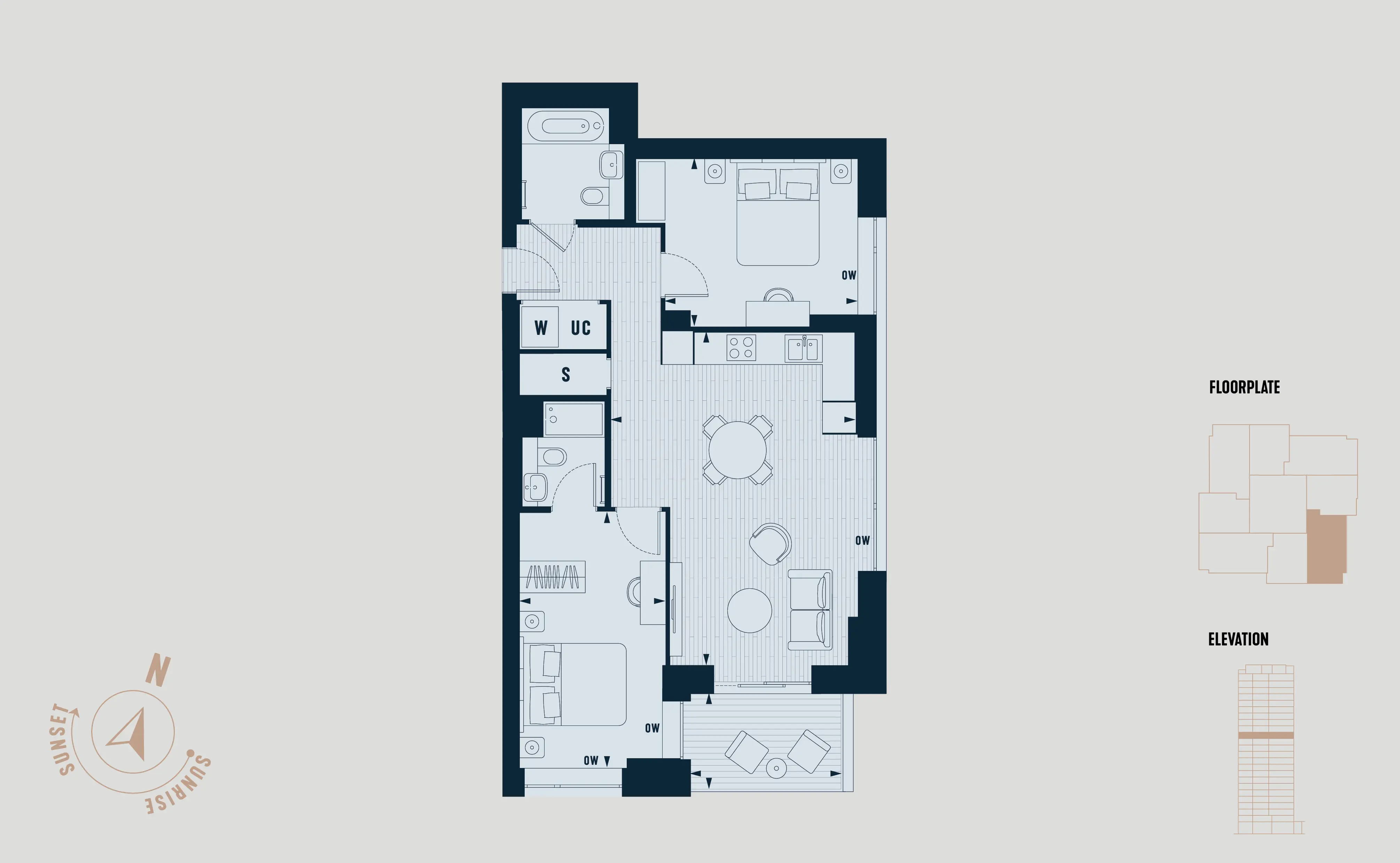 Park & Sayer, Elephant and Castle-Flat Plans Image#0f813