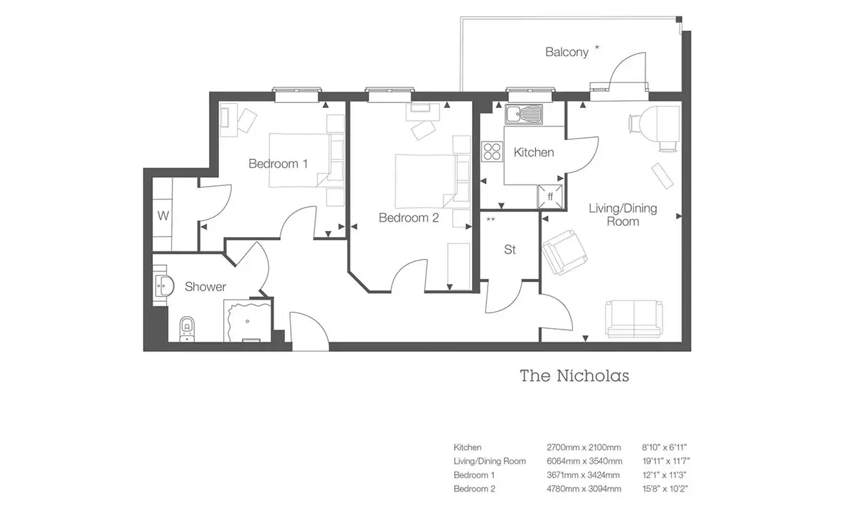 Randolph House-Flat Plans Image#cde89