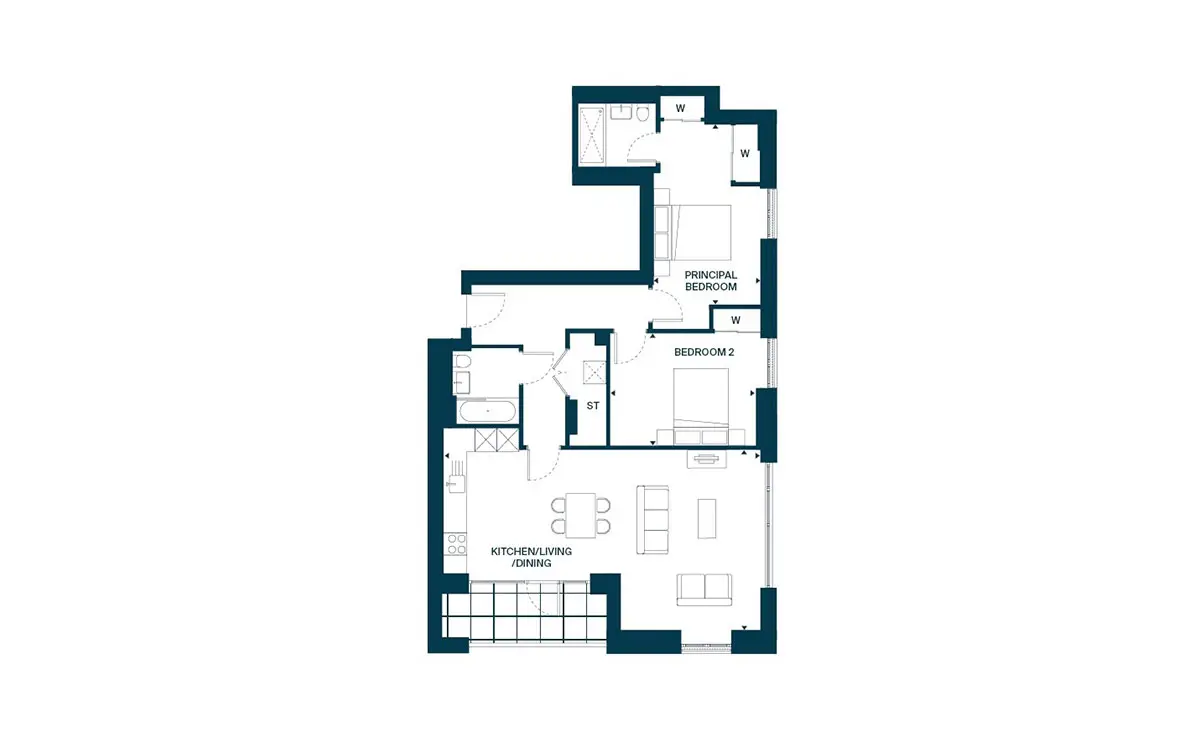 The Claves-Flat Plans Image#2a2b7