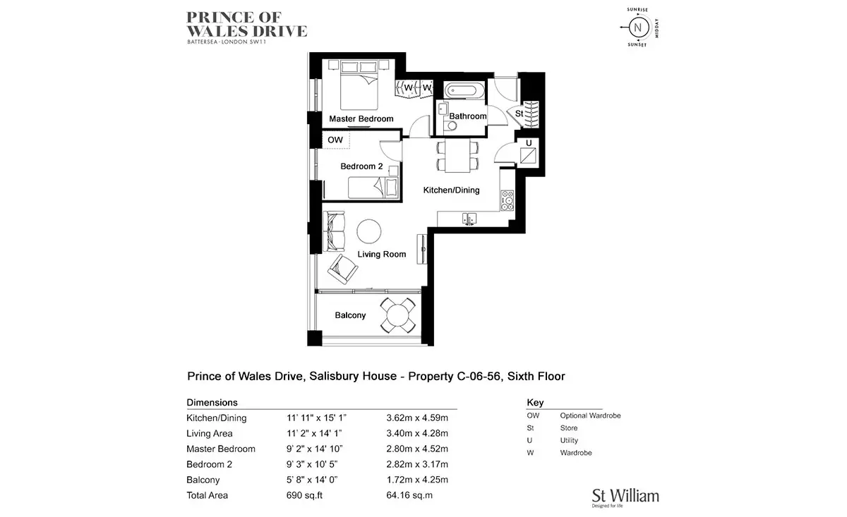 The Prince of Wales Drive-Flat Plans Image#d21af