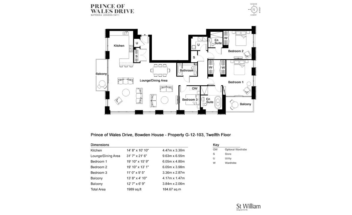 The Prince of Wales Drive-Flat Plans Image#7887b