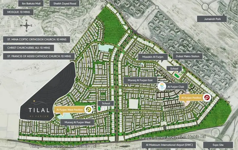 Tilal Al Furjan-Site Plans Image#d3d69